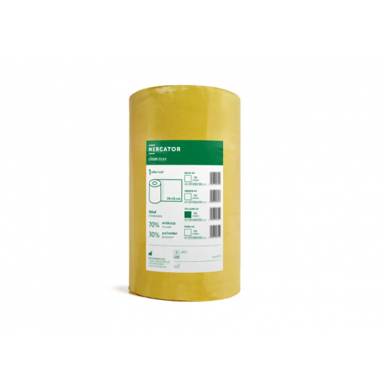 Laveta profesionala de curatare, Clean Max 44 m/ rola, Galben Laveta profesionala de curatare, Clean Max 44 m/ rola, Galben