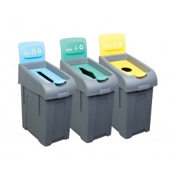Coșuri pentru colectare selectivă PROCYCLE – 3 x 50 litri