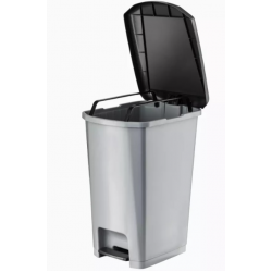 Cos de gunoi, din plastic, cu pedala, AQAS