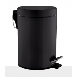 Cos gunoi circular cu pedala, otel vopsit negru, 5 L, Mediclinics Cos gunoi circular cu pedala, otel vopsit negru, 5 L, Mediclinics