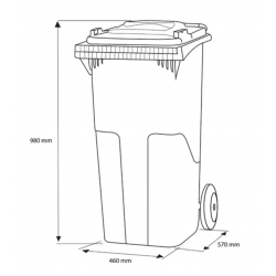 Europubela plastic NEGRU, 120 L - Transportul NU este inclus Europubela plastic NEGRU, 120 L - Transportul NU este inclus