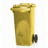 Europubela plastic GALBEN, 120 L - Transportul NU este inclus