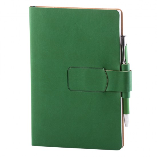 Notes Ravelo, piele, A5, liniat ivory, verde Notes Ravelo, piele, A5, liniat ivory, verde