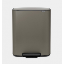 Cos gunoi Bo cu pedala, 2 x 30L - Platina Cos gunoi Bo cu pedala, 2 x 30L - Platina