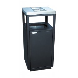 Cos de gunoi pentru parc, Negru, 45 L Cos de gunoi pentru parc, Negru, 45 L