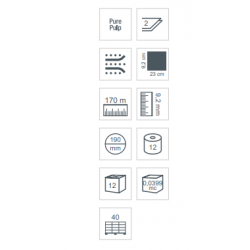 Hartie igienica Lucart L-ONE Mini 180m, 2 str. 800 portii/ rola Hartie igienica Lucart L-ONE Mini 180m, 2 str. 800 portii/ rola