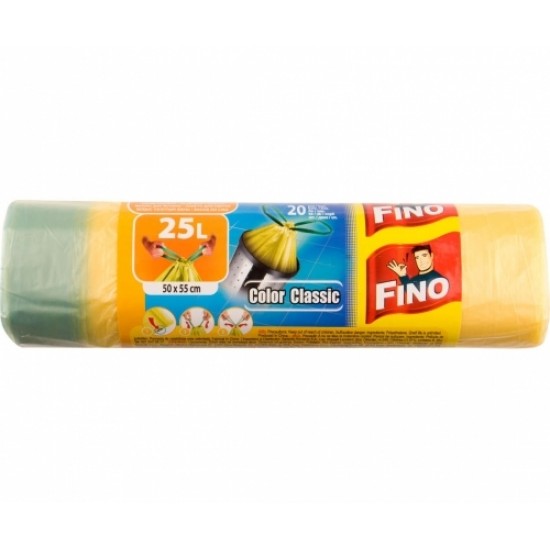 Fino Saci Gunoi Colorati Cu Snur HD 25 L Fino Saci Gunoi Colorati Cu Snur HD 25 L
