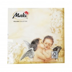 Servetele de masa 33x33cm, model Angels - 3 straturi Servetele de masa 33x33cm, model Angels - 3 straturi