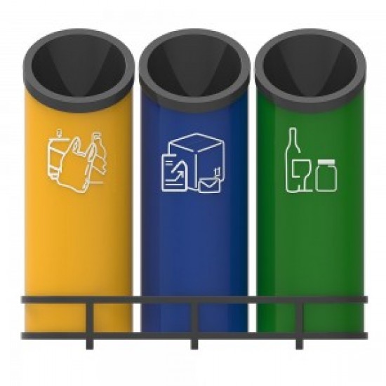 GOTHENBURG B Cosuri pentru reciclare cu design futurist pentru zonele publice GOTHENBURG B Cosuri pentru reciclare cu design futurist pentru zonele publice