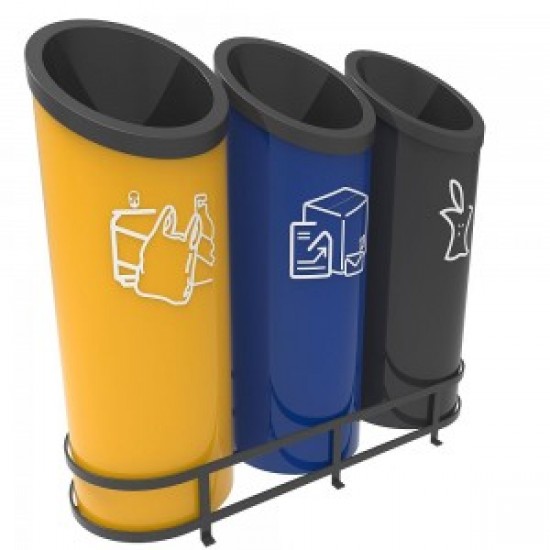 GOTHENBURG B Cosuri pentru reciclare cu design futurist pentru zonele publice GOTHENBURG B Cosuri pentru reciclare cu design futurist pentru zonele publice