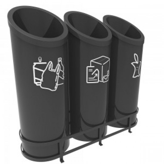 GOTHENBURG B Cosuri pentru reciclare cu design futurist pentru zonele publice GOTHENBURG B Cosuri pentru reciclare cu design futurist pentru zonele publice