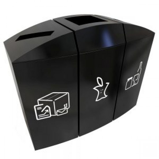 TRELLEBORG B Cosuri modulare de reciclare cu design modern pentru birouri si zone comerciale, 3x37L