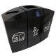 TRELLEBORG B Cosuri modulare de reciclare cu design modern pentru birouri si zone comerciale, 3x37L TRELLEBORG B Cosuri modulare de reciclare cu design modern pentru birouri si zone comerciale, 3x37L