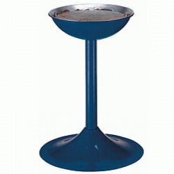 Scrumiera metalica albastra cu picior 410mm Scrumiera metalica albastra cu picior 410mm