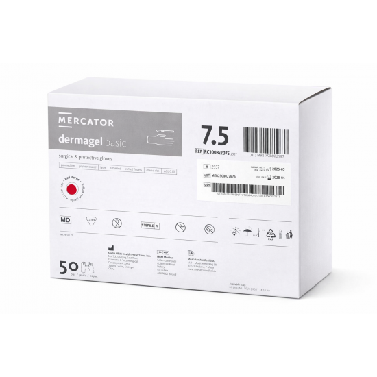 Manusi nepudrate chirurgicale Dermagel Basic 50 perechi/ cutie