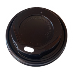 Capace negre pentru pahare de 8 si 12 oz pentru bauturi calde, 100 buc/set