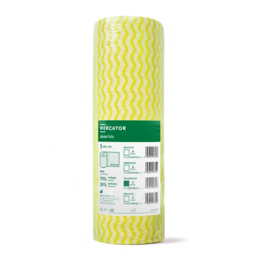 Laveta profesionala de curatare Clean Fala a '25, culoare galbena, 25 pcs. Laveta profesionala de curatare Clean Fala a '25, culoare galbena, 25 pcs.