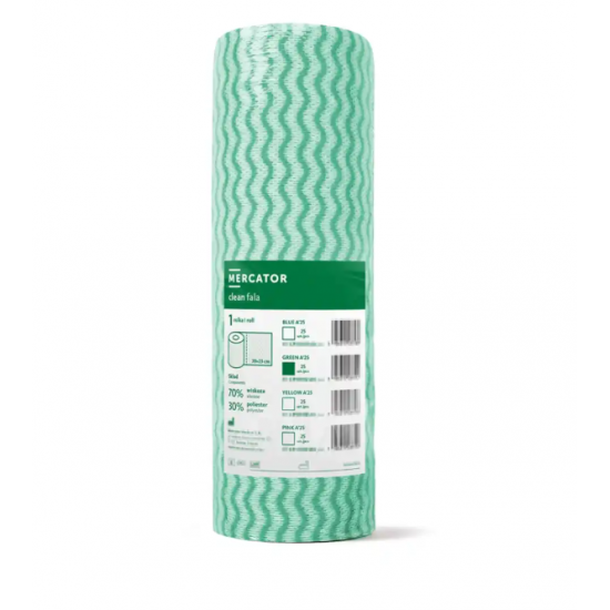 Laveta profesionala de curatare Clean Fala a'25, culoare verde, 25 pcs. Laveta profesionala de curatare Clean Fala a'25, culoare verde, 25 pcs.