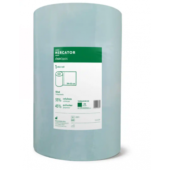 Rola lavete profesionale Clean Basic BLEU - 398 bucati Rola lavete profesionale Clean Basic BLEU - 398 bucati
