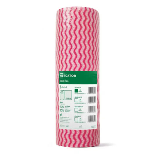 Laveta profesionala de curatare Clean Fala a '25, culoare roz, 25 pcs. Laveta profesionala de curatare Clean Fala a '25, culoare roz, 25 pcs.
