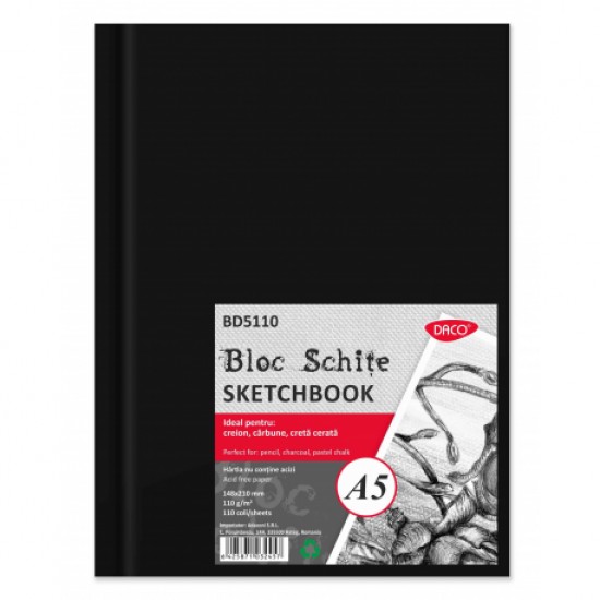 Bloc a5 schite 110g 110 file daco bd5110 Bloc a5 schite 110g 110 file daco bd5110