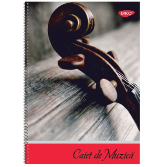 Caiet muzica a4 24 file spira daco Caiet muzica a4 24 file spira daco