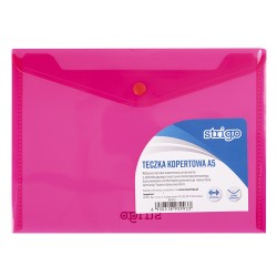 Dosar plic cu capsa Strigo PP A5 Roz Dosar plic cu capsa Strigo PP A5 Roz