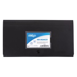 Dosar plic cu capsa DL 6 compartimente colorate, negru Dosar plic cu capsa DL 6 compartimente colorate, negru