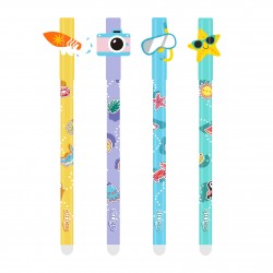 Set 4 pixuri Strigo cerneala cu stergere, HOLIDAYS,