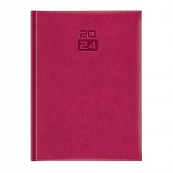 Agenda Dakota, A4, datata, hartie ivory, coperta fucsia