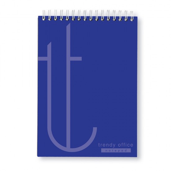 Blocnotes, Trendy blue, cu spira, A4, 70 file, matematica Blocnotes, Trendy blue, cu spira, A4, 70 file, matematica