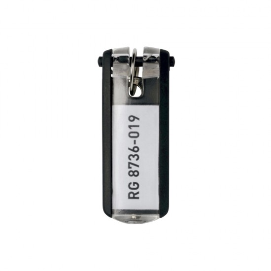 Suport eticheta pentru cheie, negru, 6 bucati/set Suport eticheta pentru cheie, negru, 6 bucati/set
