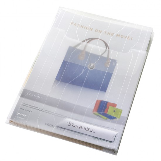 Mapa Leitz, CombiFile Jumbo, eticheta, PP, A4, 200 microni, transparent, 3 bucati/set Mapa Leitz, CombiFile Jumbo, eticheta, PP, A4, 200 microni, transparent, 3 bucati/set