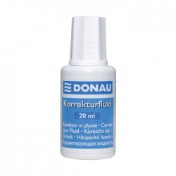 Fluid corector Donau, 20 ml, pe baza de solvent, aplicator cu pensula