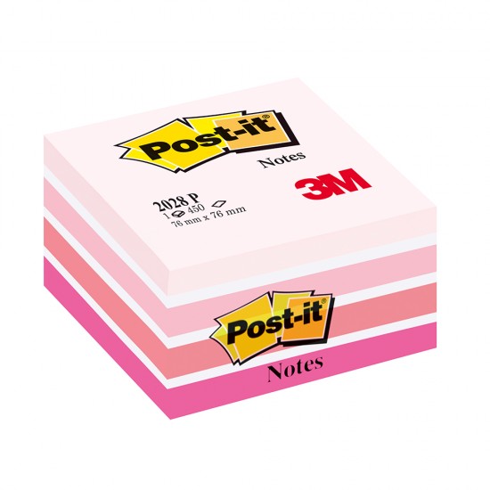 Notite adezive, Post-it, Aquarelle, roz pastel, 76 x 76 mm, 450 file Notite adezive, Post-it, Aquarelle, roz pastel, 76 x 76 mm, 450 file