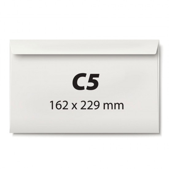 Plic C5, 162 x 229 mm, alb, autoadeziv, 70 g/mp, 500 bucati/cutie Plic C5, 162 x 229 mm, alb, autoadeziv, 70 g/mp, 500 bucati/cutie