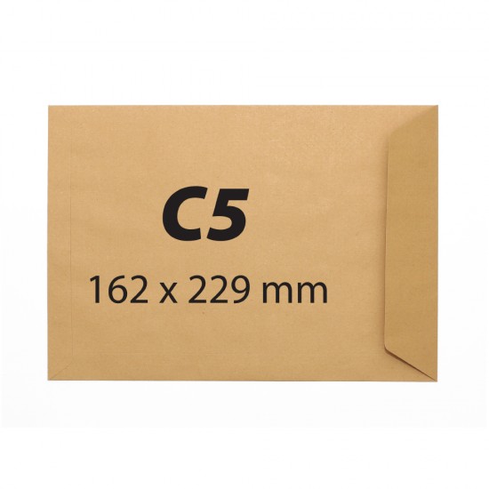 Plic C5, 162 x 229 mm ,kraft, banda silicon, 90 g/mp, 500 bucati/cutie Plic C5, 162 x 229 mm ,kraft, banda silicon, 90 g/mp, 500 bucati/cutie