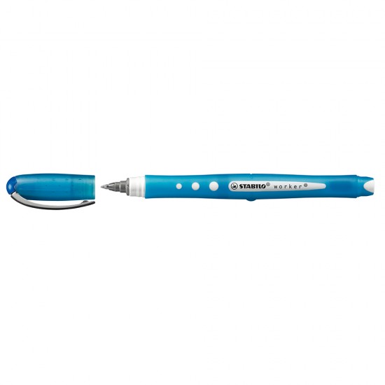 Roller cu cerneala, Stabilo, Bionic Worker Colorful, 0.5 mm, plastic, albastru Roller cu cerneala, Stabilo, Bionic Worker Colorful, 0.5 mm, plastic, albastru
