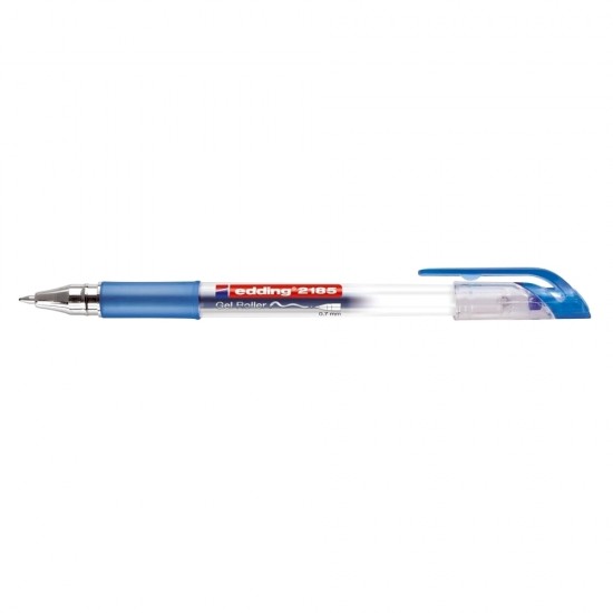 Roller cu gel, Edding, Cristal Jelly 2185, 0.7 mm, plastic, albastru Roller cu gel, Edding, Cristal Jelly 2185, 0.7 mm, plastic, albastru