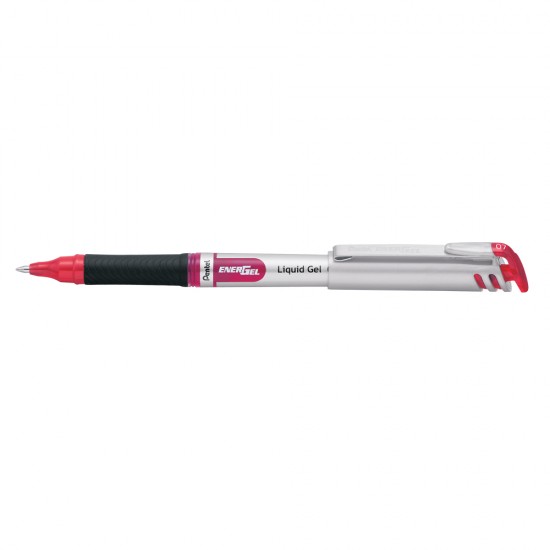 Roller cu gel, Pentel, Energel, 0.7 mm, plastic, rosu Roller cu gel, Pentel, Energel, 0.7 mm, plastic, rosu