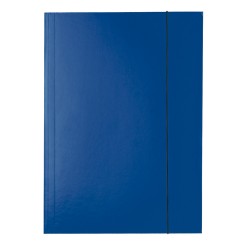 Mapa Esselte Economy din carton, cu elastic, albastru inchis Mapa Esselte Economy din carton, cu elastic, albastru inchis