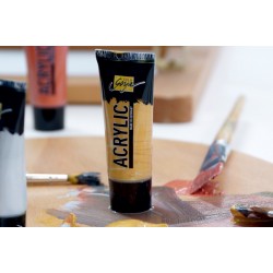 Vopsea acrilică Solo Goya Effect Colors, set 8 buc x 100 ml