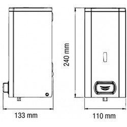 Dozator din otel inoxidabil, pentru sapun spuma, 1.5L, Mediclinics Dozator din otel inoxidabil, pentru sapun spuma, 1.5L, Mediclinics