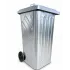 Pubela metalica zincata 120 L, capac metalic-transport inlcus