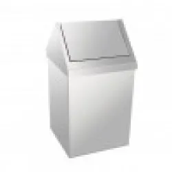 Cos Chrome cu capac batant, metalic 54L Cos Chrome cu capac batant, metalic 54L