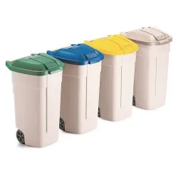 Pubela colectare selectiva deseuri, 100 L
