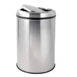 Cos inox cu capac batant, 32 litri Cos inox cu capac batant, 32 litri