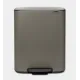Cos gunoi Bo cu pedala, 60L - Platina