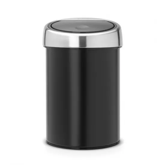 Cos gunoi Touch Bin, 3L - Negru Mat