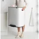 Cos gunoi Bo cu pedala, 2 x 30L - Alb Cos gunoi Bo cu pedala, 2 x 30L - Alb